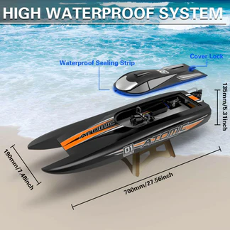 VOLANTEXRC Atomic Brushless High Speed Racing RC Catamaran Boat