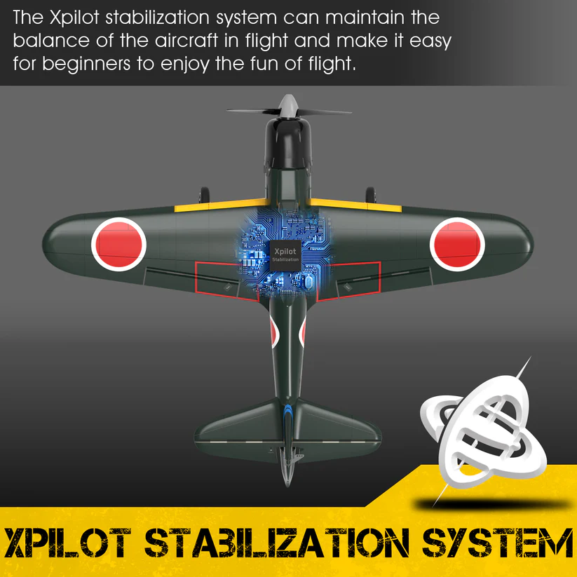VOLANTEXRC Zero 400mm RTF/PNP RC Warbirds Remote Control Airplane 4CH w/ Gyro 15.7''-76115