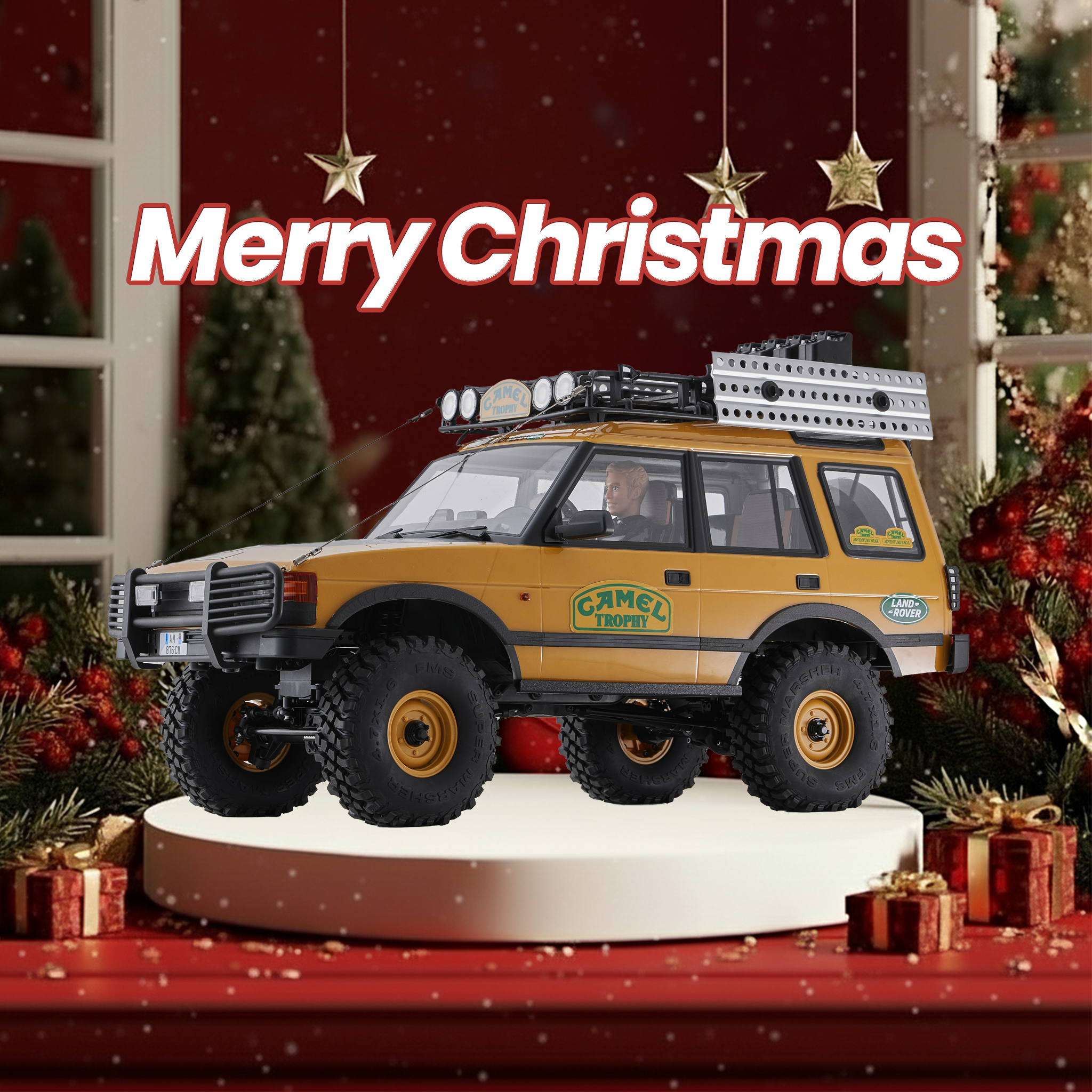 FMS 1:10 FCX10 Land Rover Camel Trophy Edition RS RC Crawlers-FMS11043RSYL-SP