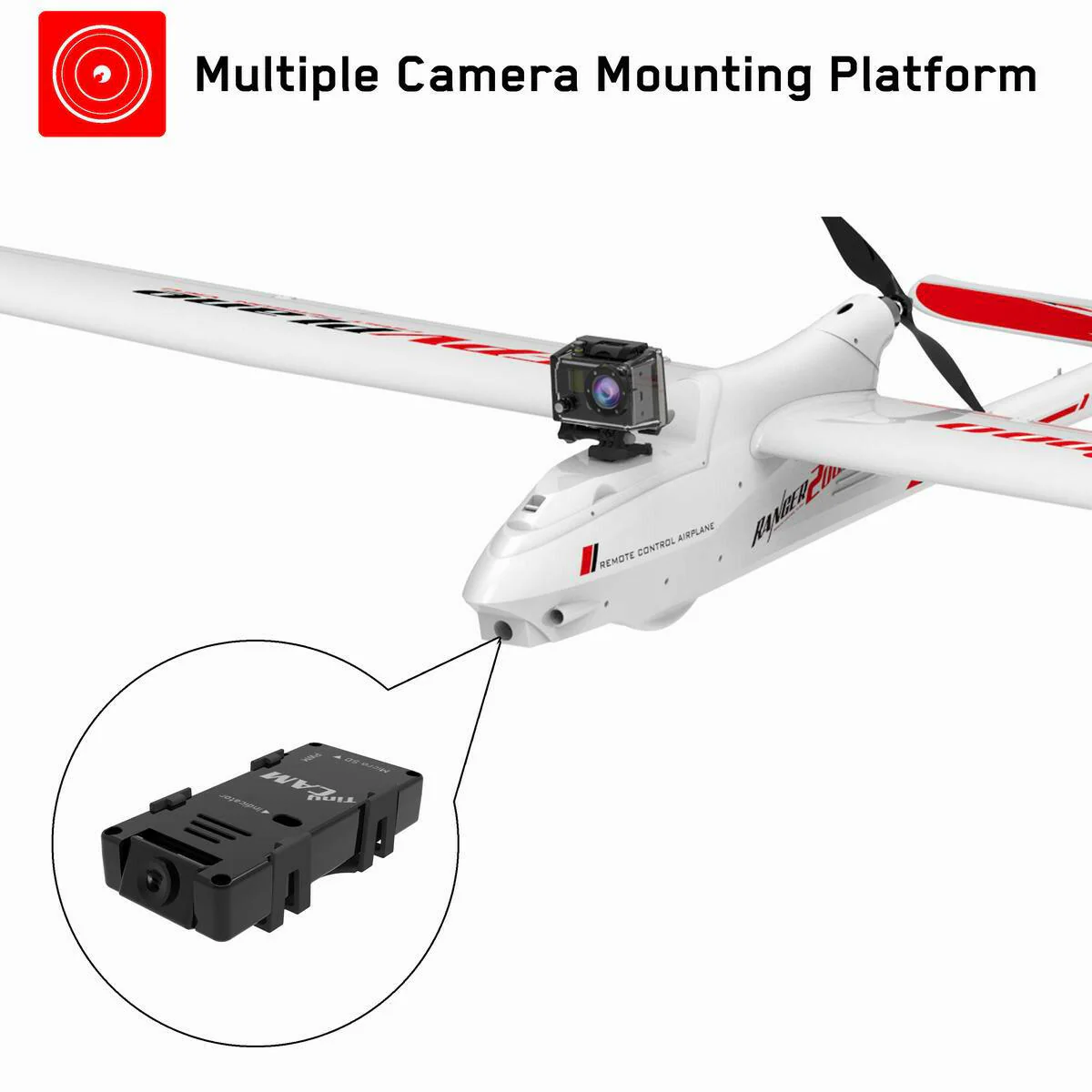 VOLANTEXRC Ranger2000 PNP 2000mm RC Glider FPV RC Aircraft 5CH 78.7''-75708