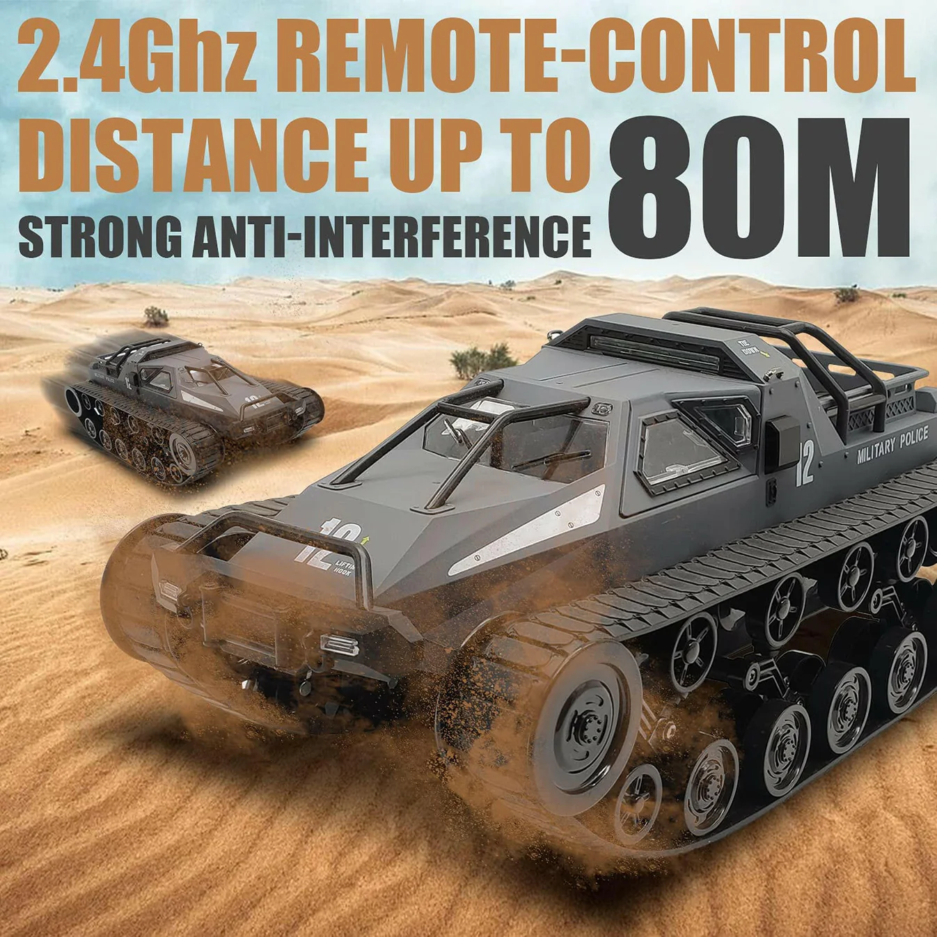 RACENT Tank 1:12 Scale High Speed All Terrain Tank