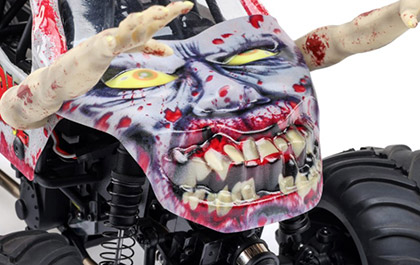 UV-PRINTED HOOD for the Losi 1/18 Mini LMT Zombie RC Monster Truck