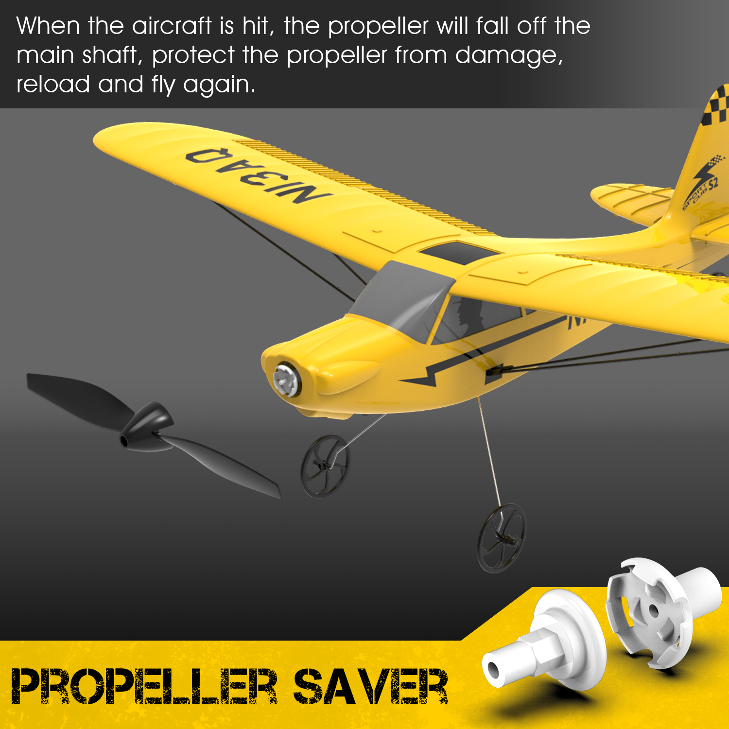 VOLANTEXRC Sport Cub 400mm PNP/RTF 3CH for Beginners 15.7''-76114