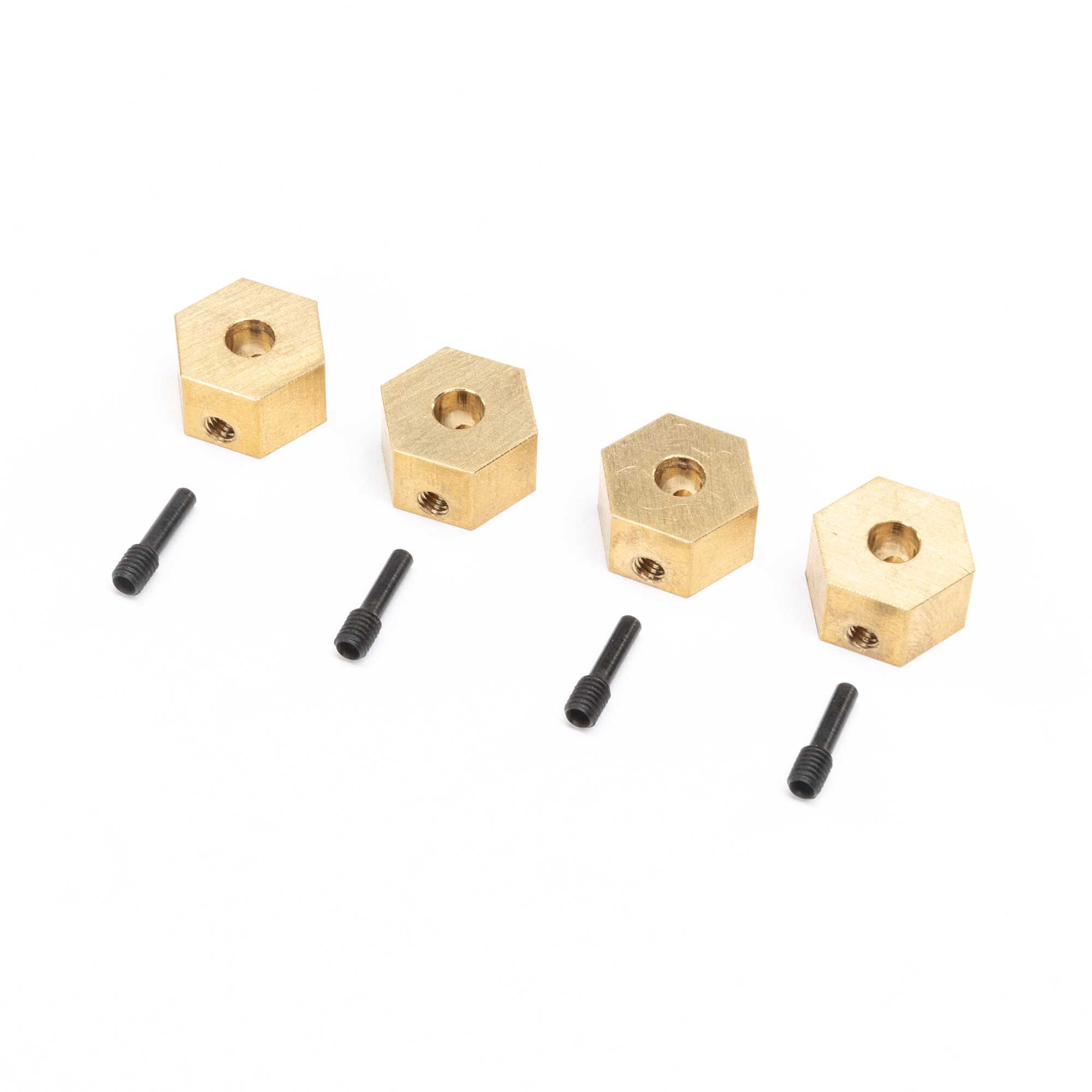 Axial Hex Hubs, Brass (7g): UTB18 (4)-AXI312005