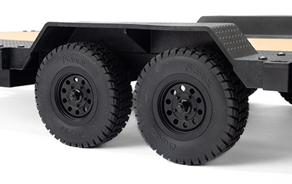 1.55 Inch SCALE WHEELS for the Axial SCX10 Flat Bed Vehicle Trailer