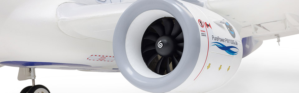 High Performance for the E-flite Airbus A320neo Twin 64mm EDF RC Jet Airliner