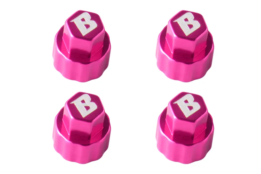BATRAZZI M3 Aluminum Wheel Hub Covers for FCX18 & FCX24 Pink (4 Pcs)-BTZ1085PK-AL