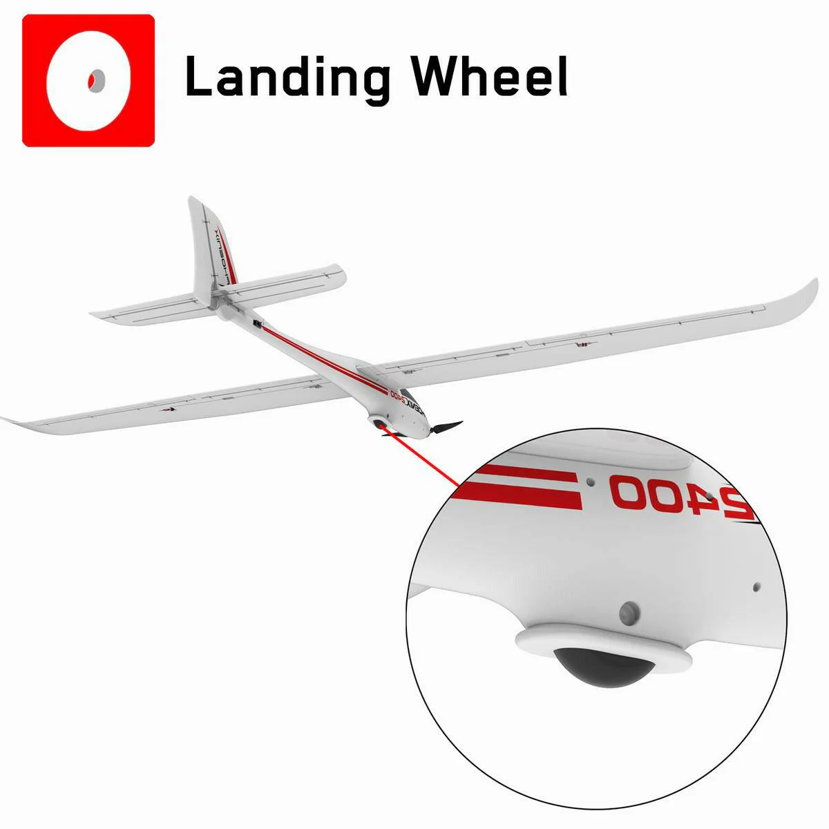 VOLANTEXRC Phoenix2400 PNP 2400mm RC Glider Plane 5CH 94.48''-75903