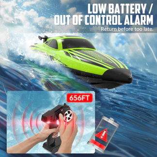 VOLANTEXRC Green SR40 Brushless 30+MPH RC Boat (79705)