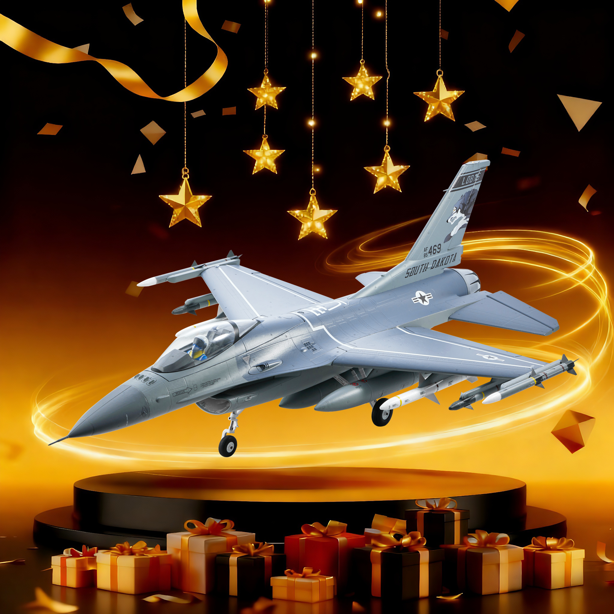 FMS 64mm F-16 Fighting Falcon EDF Jet PNP