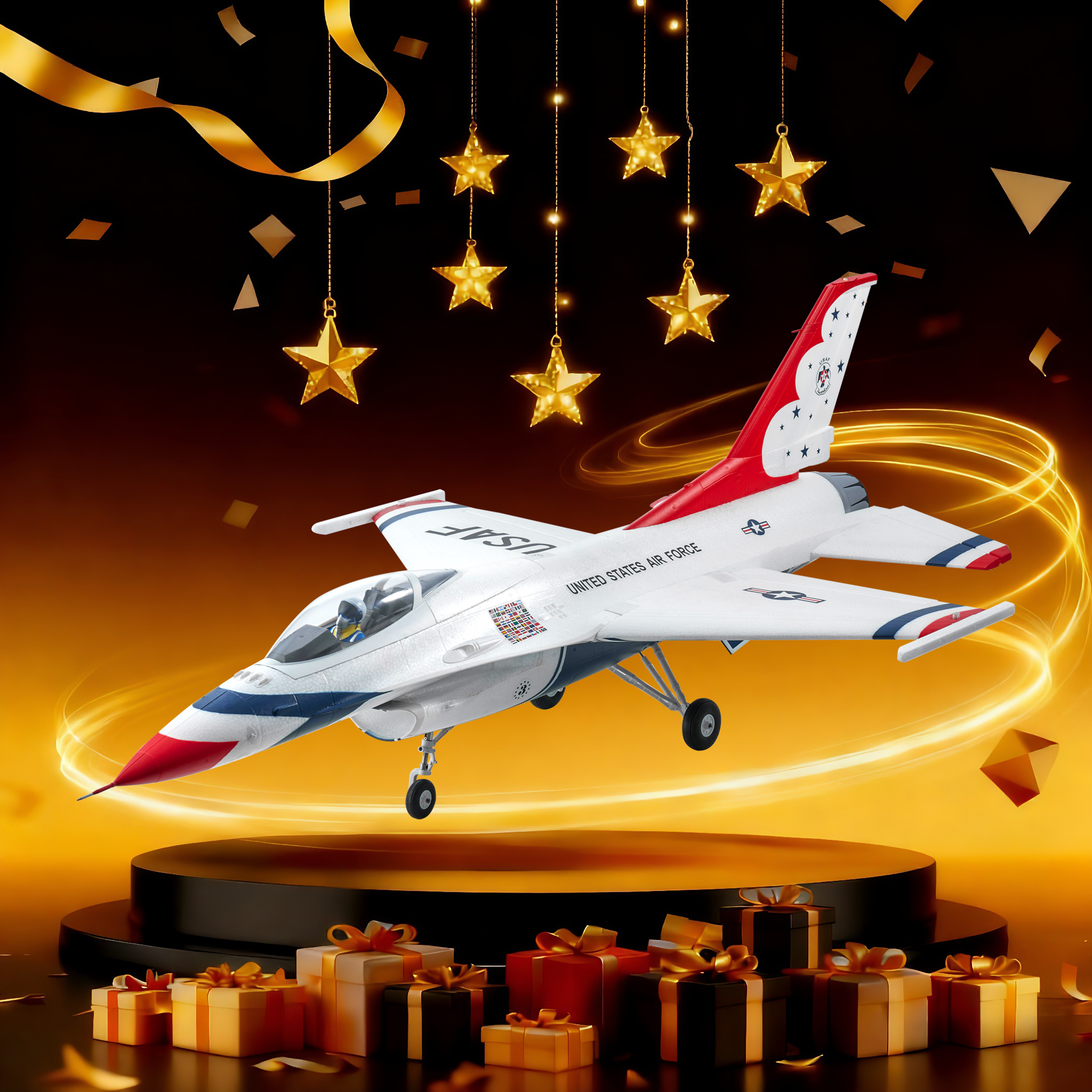 E-Flite Ventral Fins Für F-16 Falcon 64mm EDF – Ersatzflossen Aus Kunststoff