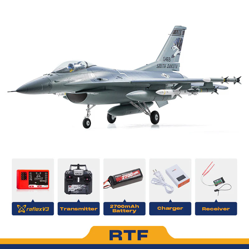F-16 FIGHTING FALCON RCセット EDF 電池 アンプ他付属 FMS 64mm F-16 Fighting Falcon EDF Jet PNP/RTF