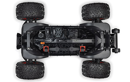 AFTERSHOCK-READY DURABILITY for the ARRMA 1/8 QUAKE 4S DSC 4X4 Ready-To-Run Brushless Monster Truck