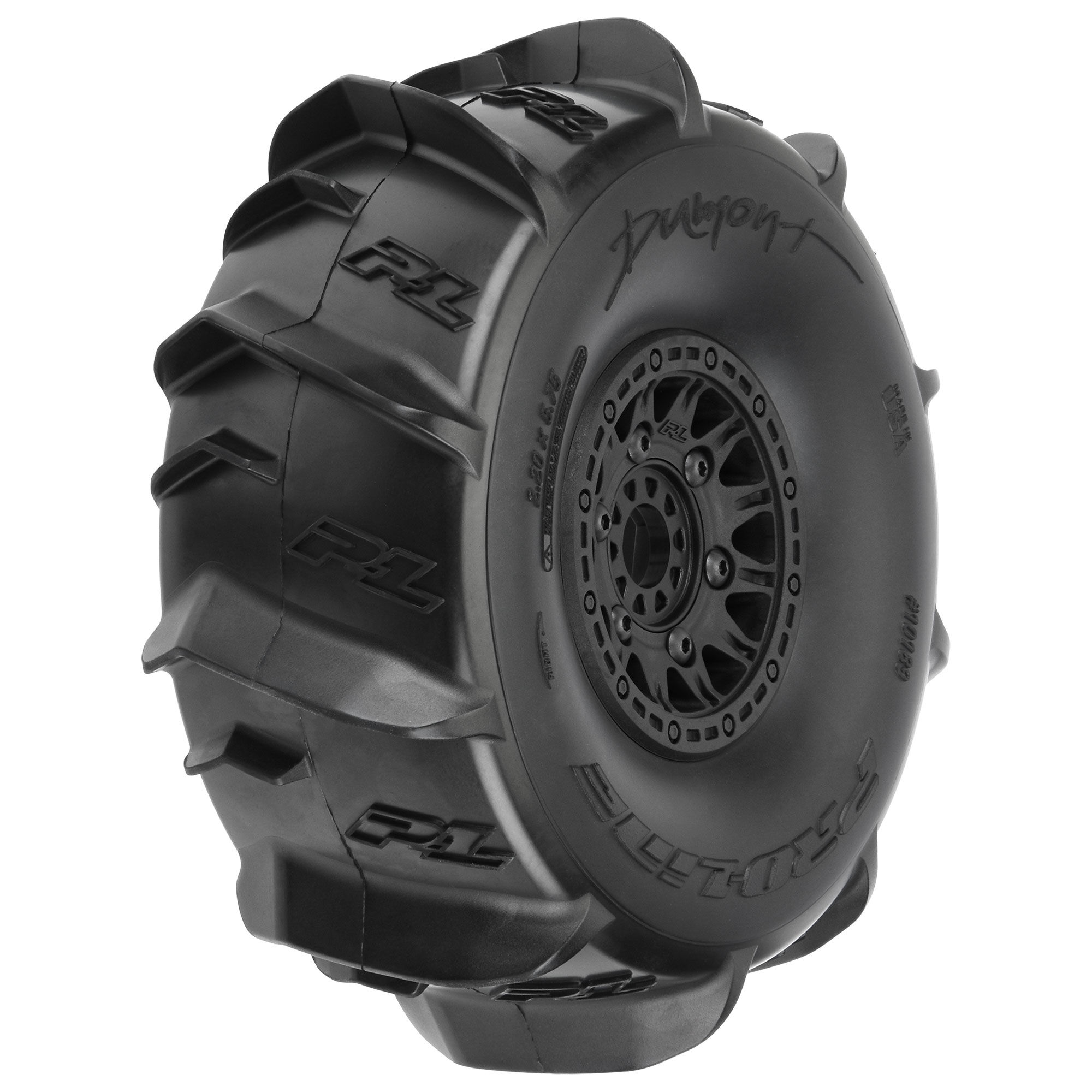Pro-Line Racing 1:7 Dumont Sand/Snow F/R Tires MTD 17mm Black Raid (2): Mojave/UDR-PRO1018911