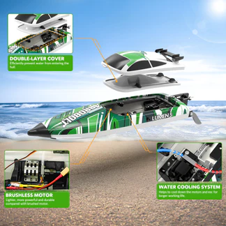 VOLANTEXRC Arrobolt Lumen S Brushless 35+MPH Fast RC Boat 