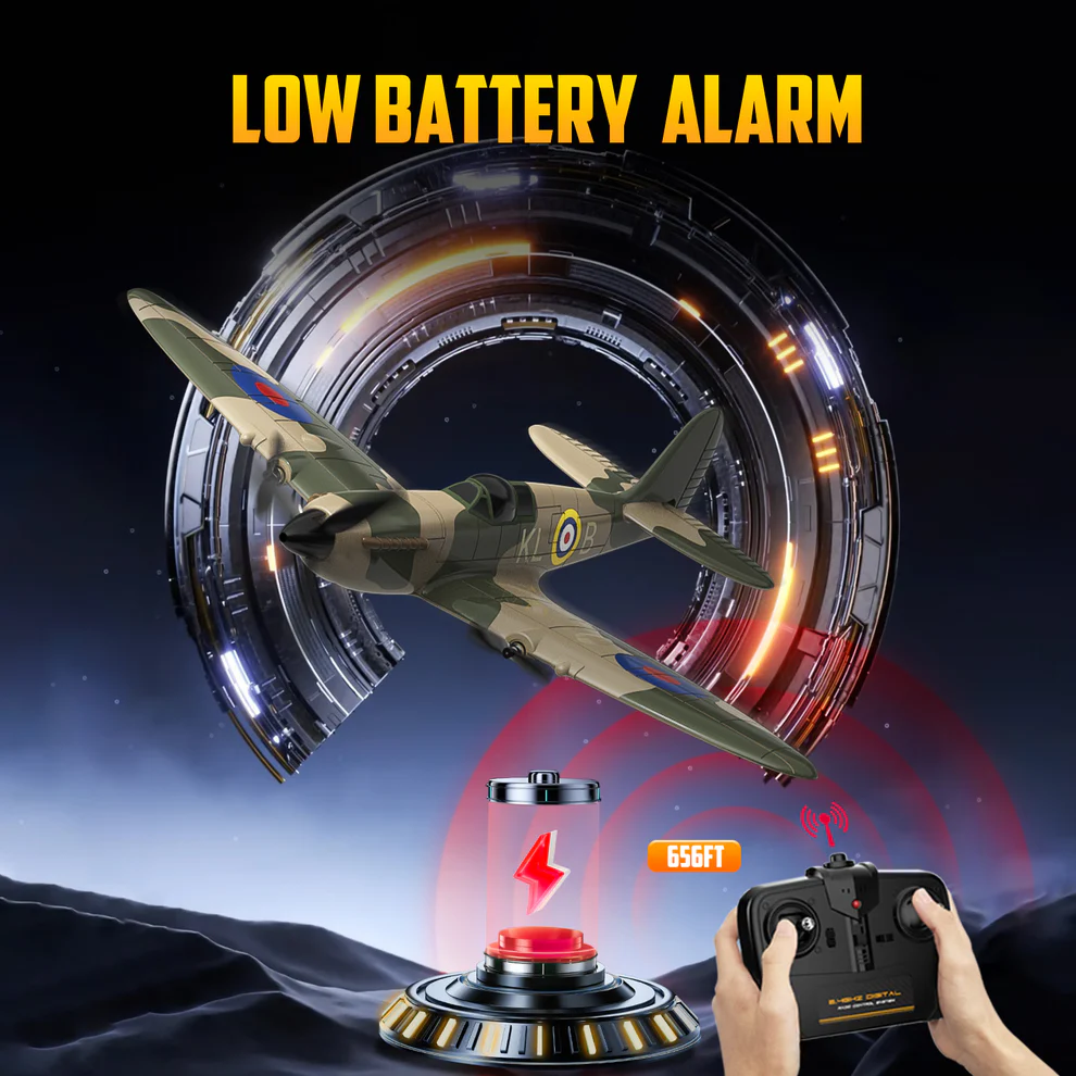 VOLANTEXRC Spitfire 400mm RTF 3CH RC Warbirds Micro RC Plane-76205