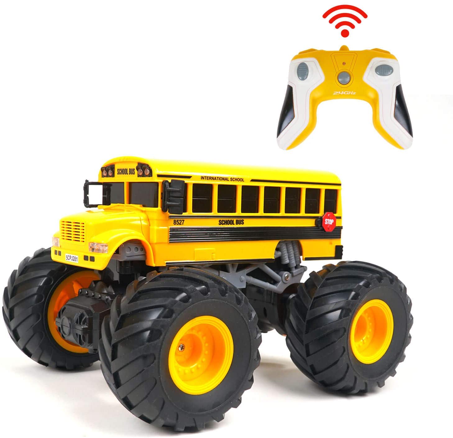 WOWRC School Bus RTR Yellow 1/18th Scale-HOBBY ZONE