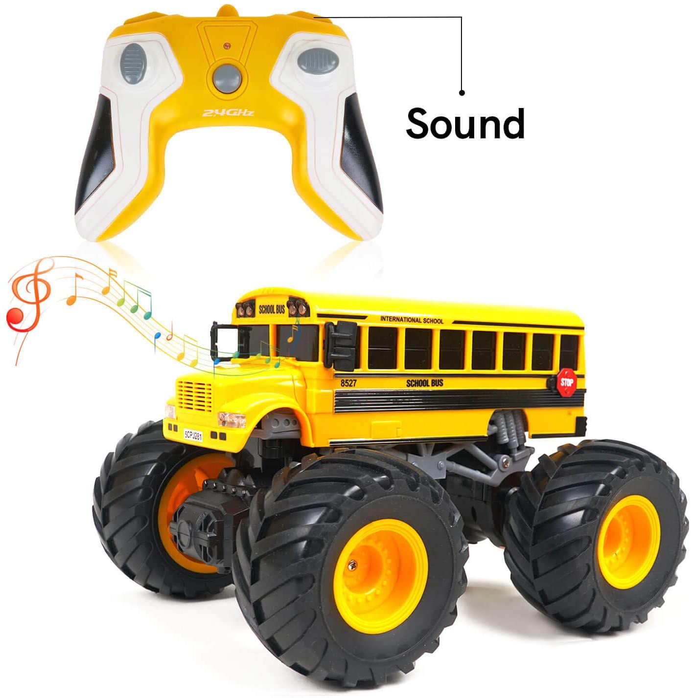 WOWRC School Bus RTR Yellow 1/18th Scale-HOBBY ZONE