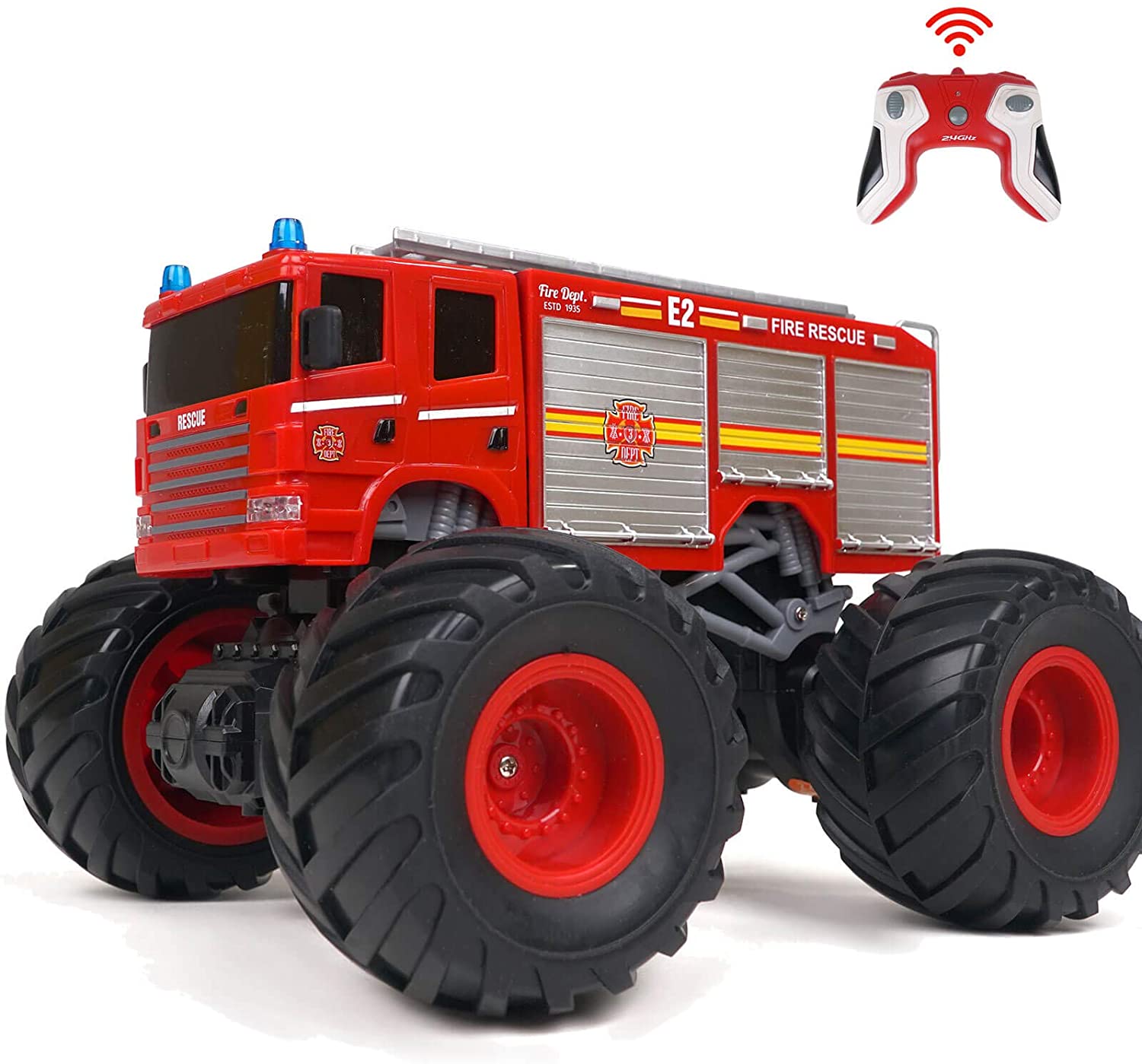 WOWRC Fire Truck RTR Red 1/18th Scale-HOBBY ZONE