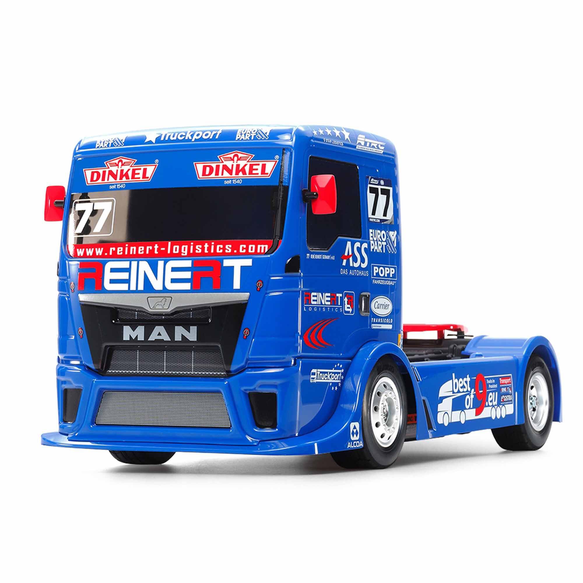 Tamiya 1:14 Team Reinert Racing MAN TGS 4WD 4X4 Brushed TT-01E Kit-TAM58642