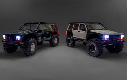 POWERFUL LED LIGHTS for the Axial 1/10 SCX10 III Jeep Cherokee XJ 4X4 Ready-To-Run Brushed Rock Crawler
