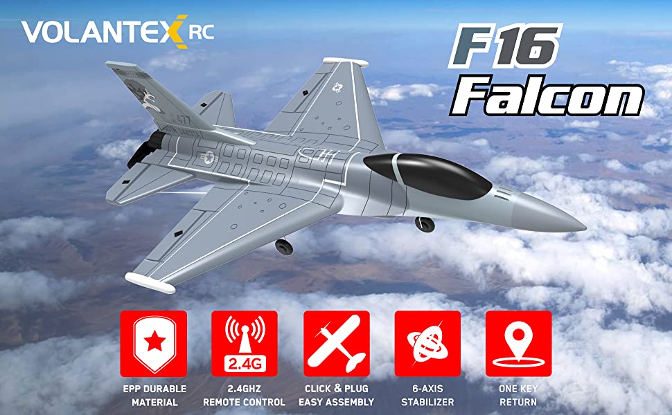 VOLANTEXRC  Jet F16 Fighting Falcon  4CH  PNP-76110