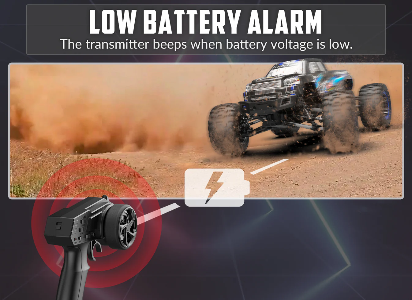 RACENT Crossy 1/16 RC Truck 30mph High Speed Racing Remote Control Car Great Gift