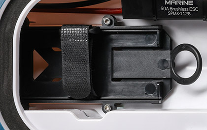 SSL (STRAP, SLIDE, LOCK) BATTERY INSTALLATION for the Pro Boat Sonicwake 24 Inch Self-Righting Deep-V RTR RC Boat