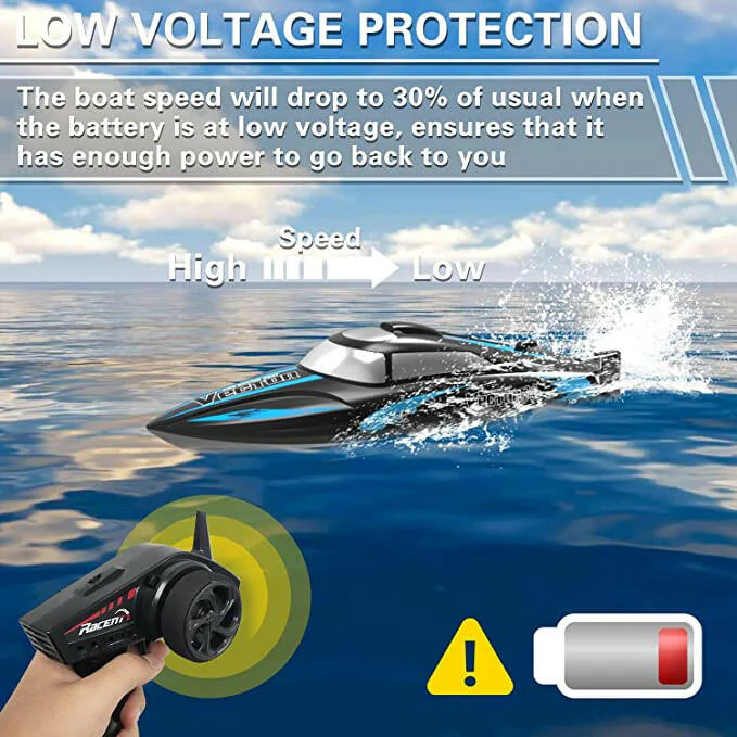 EXHOBBY Vector30 Mini Self Righting RC Pool Boat  RTR Black