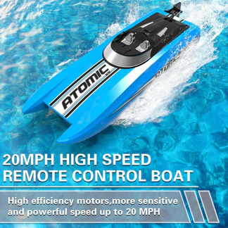 VOLANTEXRC AtomicXS Remote Control Boat for Kids Play in Pool Easy Running Great Gift Boat