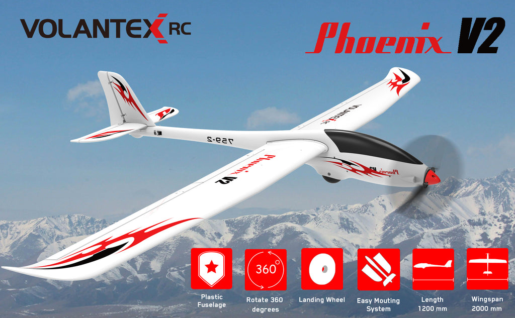 VOLANTEXRC Phoenix V2 (PNP) 5CH 2M with strong EPO foam (78.7'') 75902