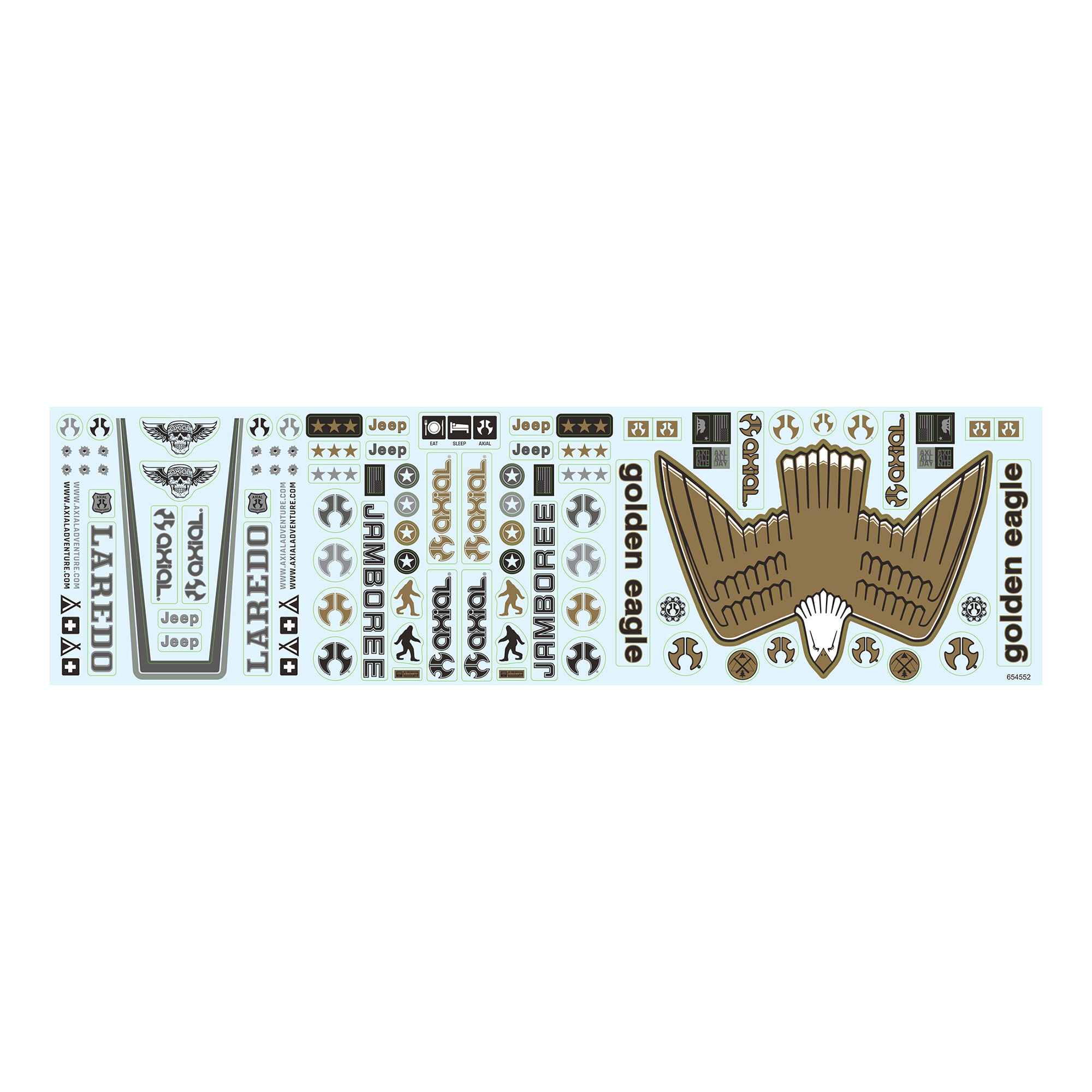 Axial Jeep Heritage Decal Sheet