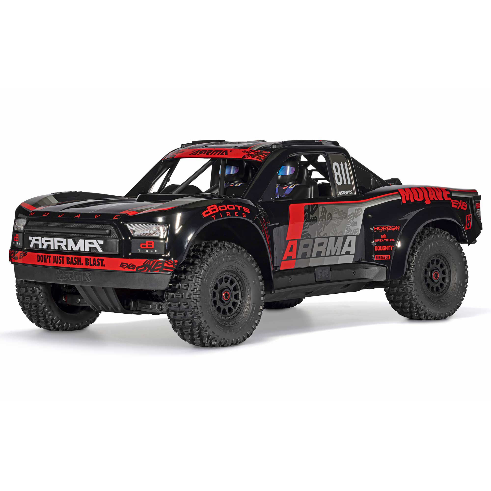 ARRMA 1:7 MOJAVE 6S EXB 4X4 RTR Brushless Desert Truck, Black-ARA7704V3T1