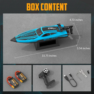 VOLANTEXRC Green SR40 Brushless 30+MPH RC Boat (79705)
