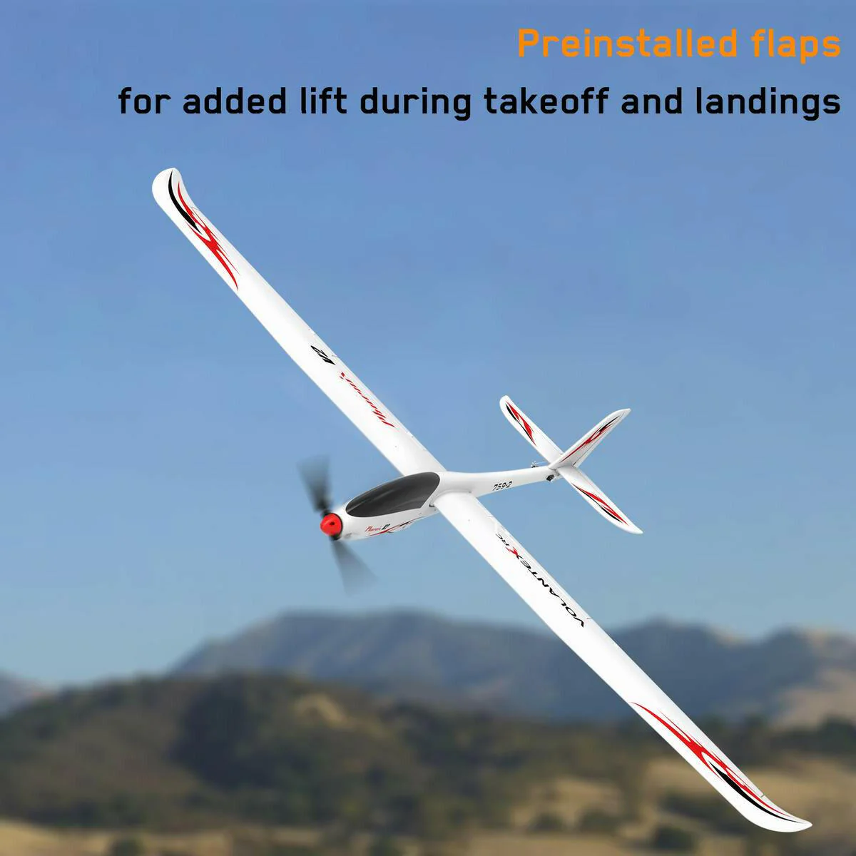 VOLANTEXRC Phoenix V2 2000mm PNP RC Glider Electric RC Airplane 5CH w/ Strong EPO foam 78.7''-75902