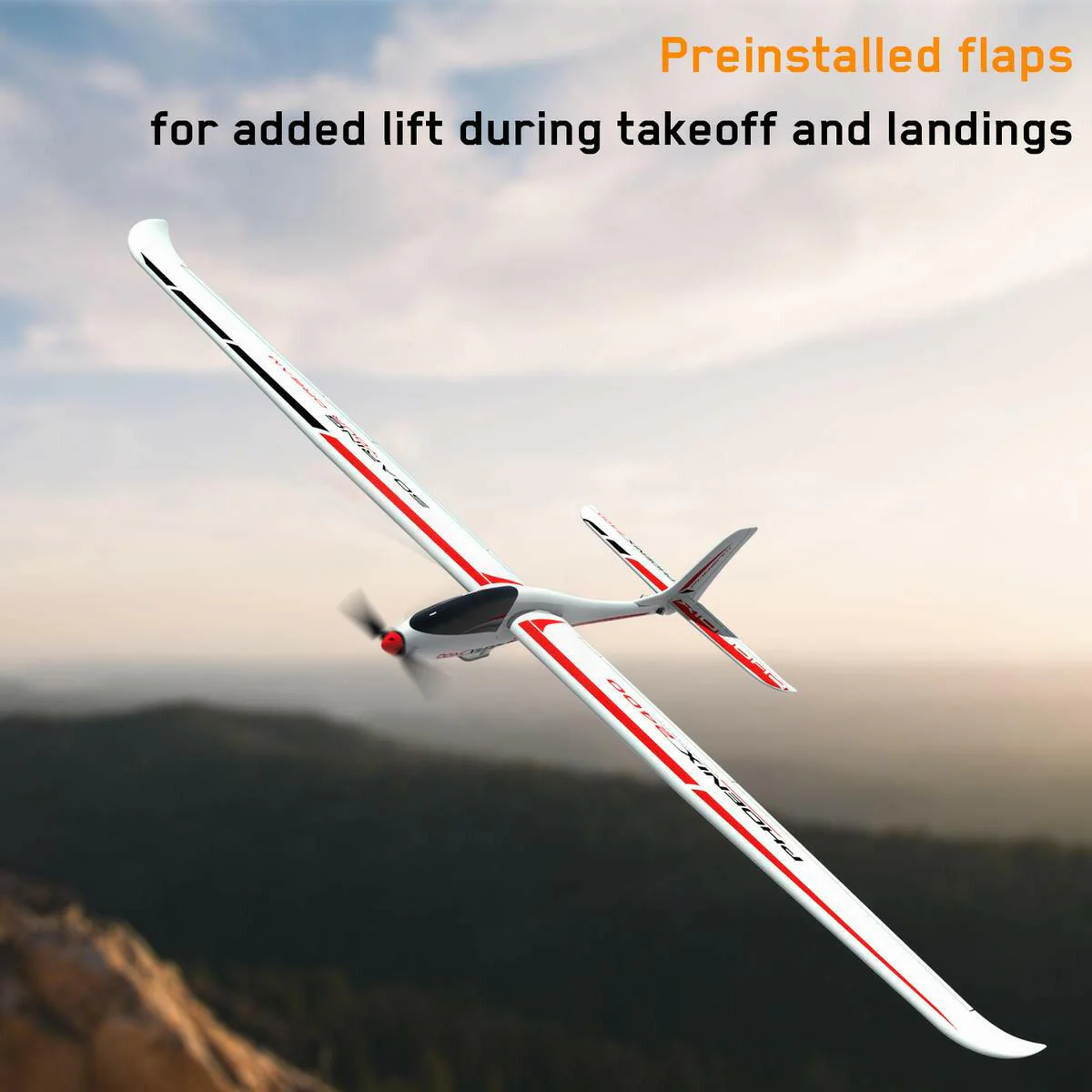 VOLANTEXRC Phoenix2400 PNP 2400mm RC Glider Plane 5CH 94.48''-75903