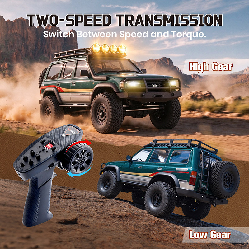 FMS FCX18 II 1:18 TOYOTA Land Cruiser LC80 RTR Brushed Rock Crawler-118N01BDGN