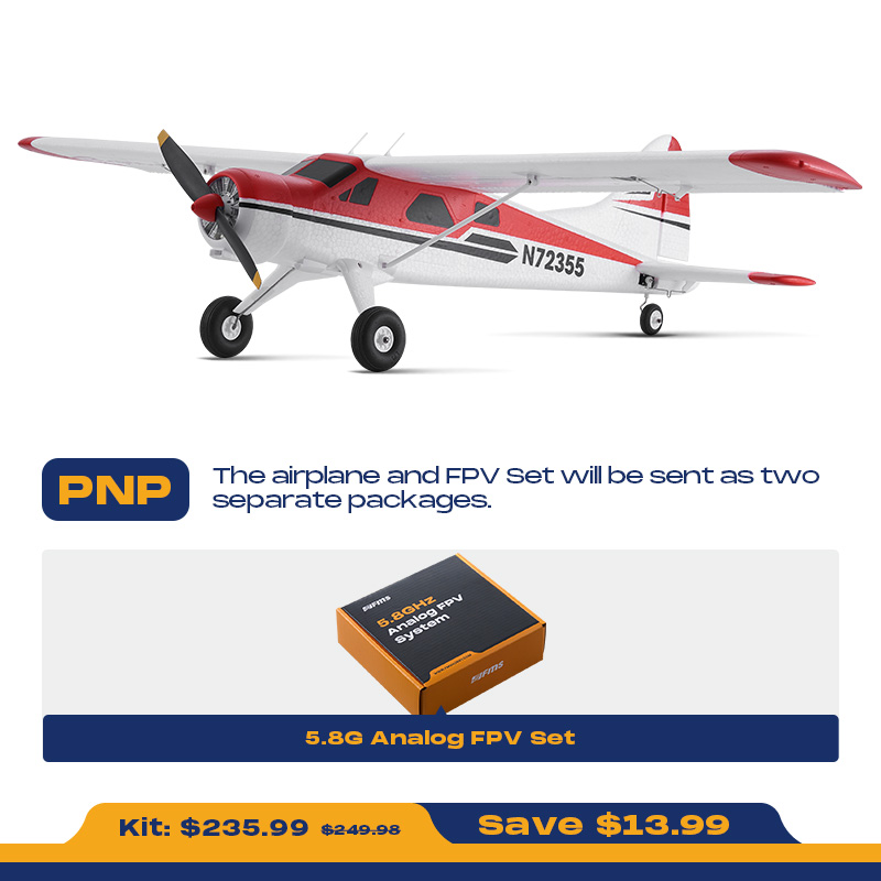 FMS 800mm Beaver PNP / RTF Beginner RC Airplane-FMS155PYL