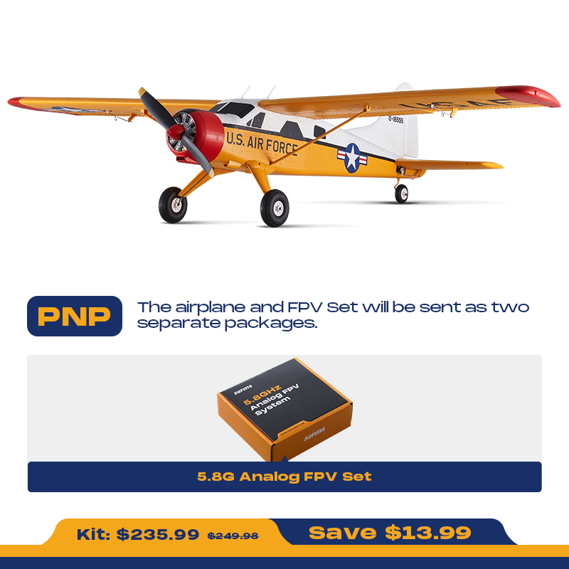 FMS 800mm Beaver PNP / RTF Beginner RC Airplane-FMS155PYL