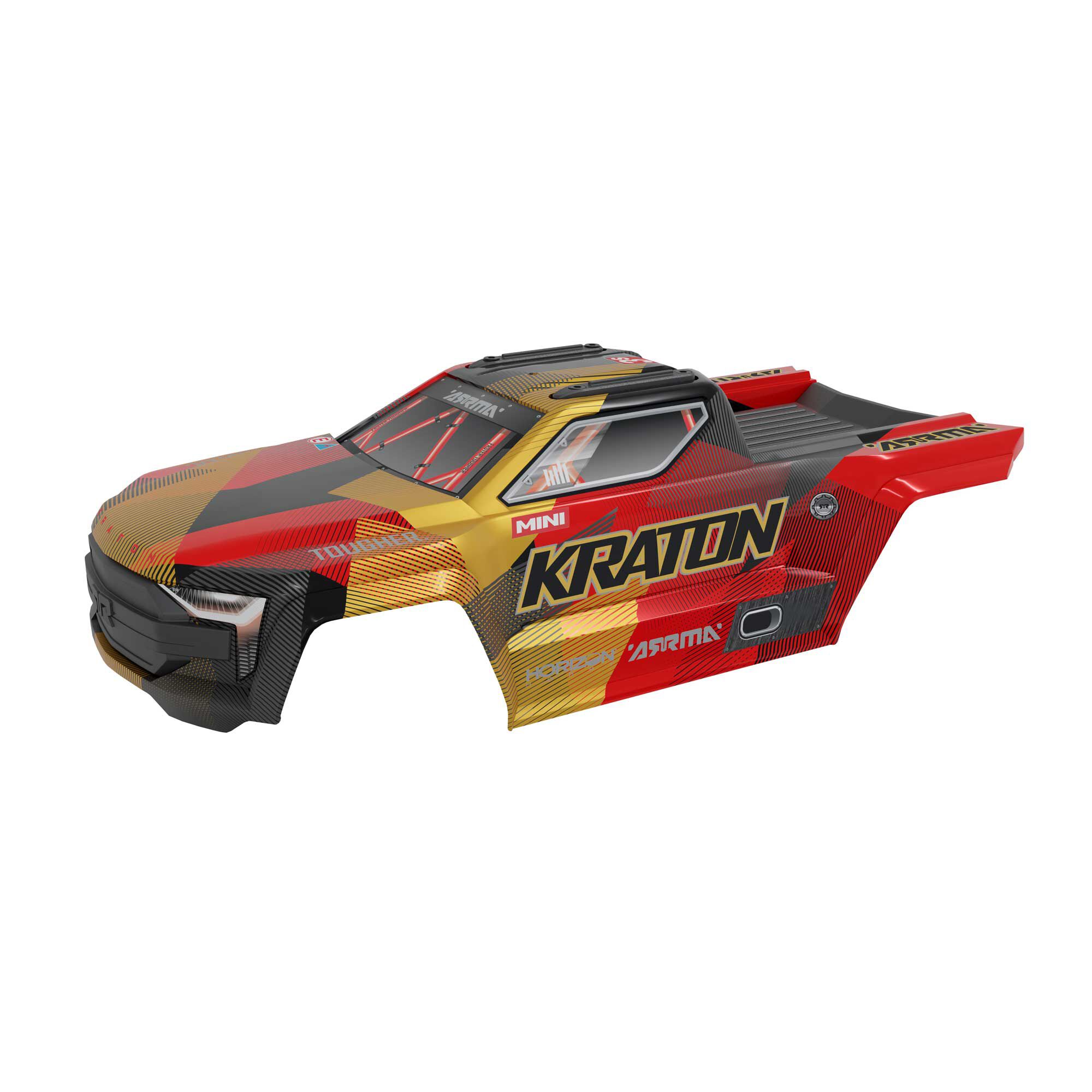 ARRMA Mini KRATON Body (Gold/Red)-ARA-2656