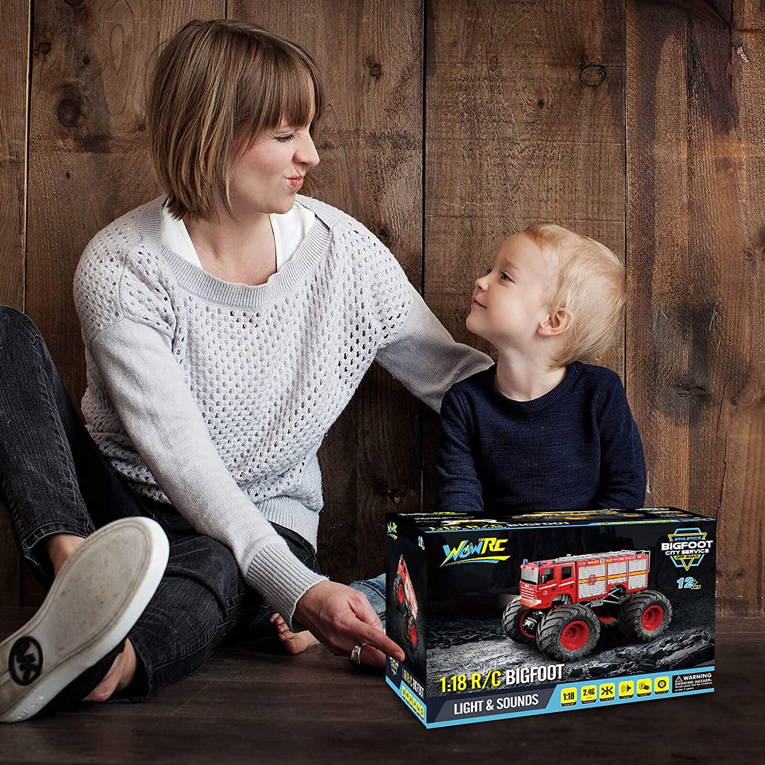 WOWRC Fire Truck RTR Red 1/18th Scale-HOBBY ZONE