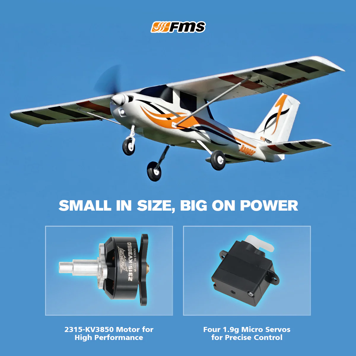 FMS 850mm Ranger w/Reflex V3, PNP / RTF