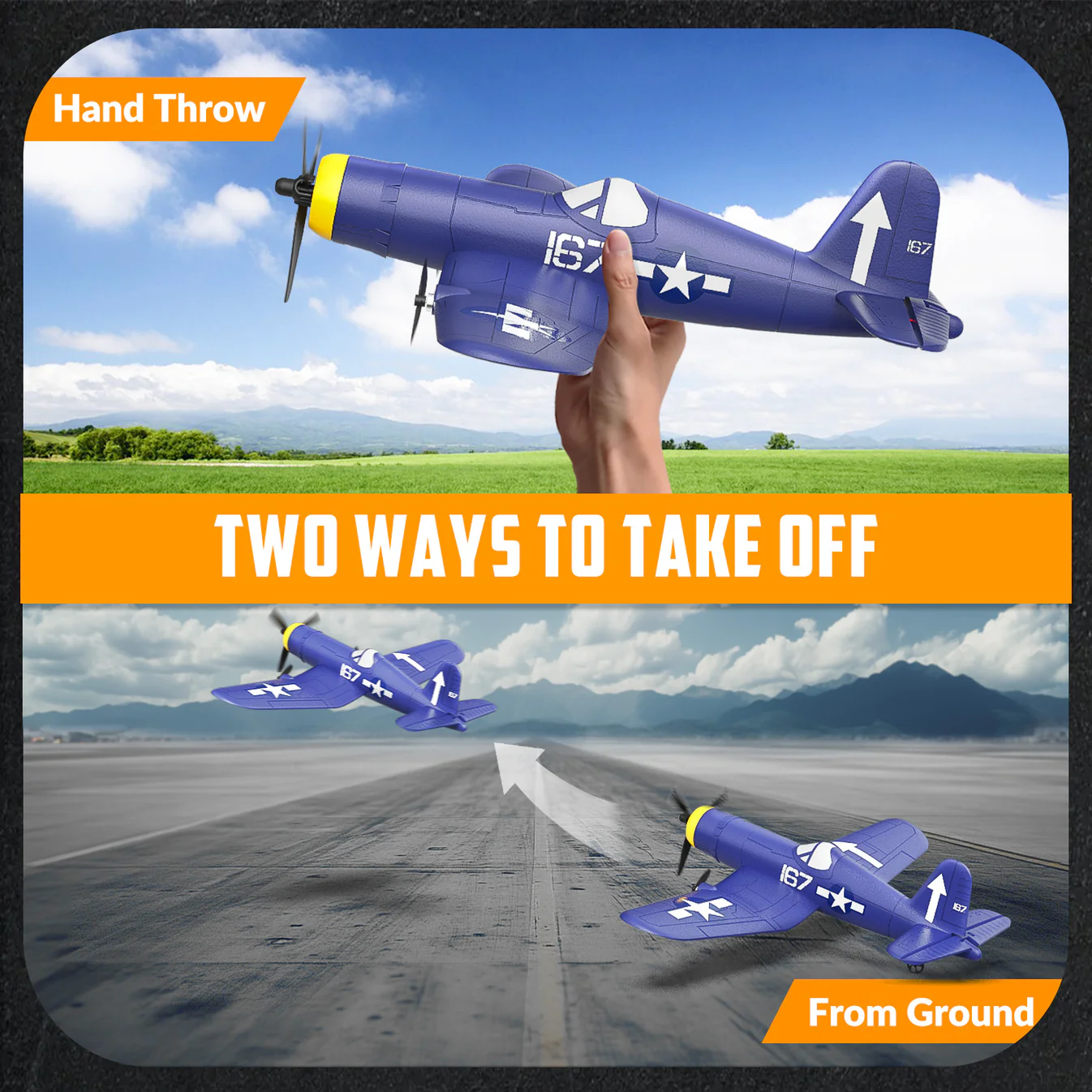 VOLANTEXRC F4U 400mm 3CH RTF-76208