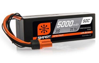 Spektrum<sup>™</sup>5000mAh 4S 50C Smart Hardcase LiPo Battery: IC5
