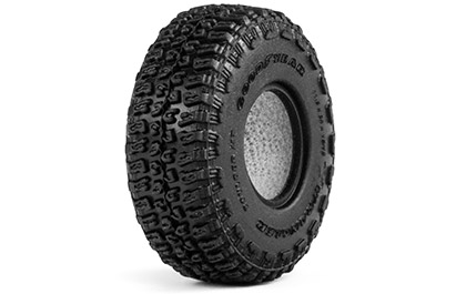 OFFICIALLY LICENSED GOODYEAR WRANGLER BOULDER MT TIRES (CLASSIC VERSION) for the Axial 1/30 SCX30 Jeep CJ-7 Brushed RC Rock Crawler