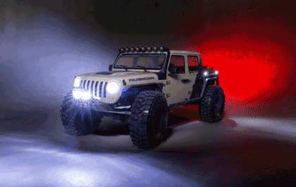 POWERFUL LED LIGHTS for the Axial 1/10 SCX10 III Motobilt Waypoint Jeep JT Gladiator Rock Crawler