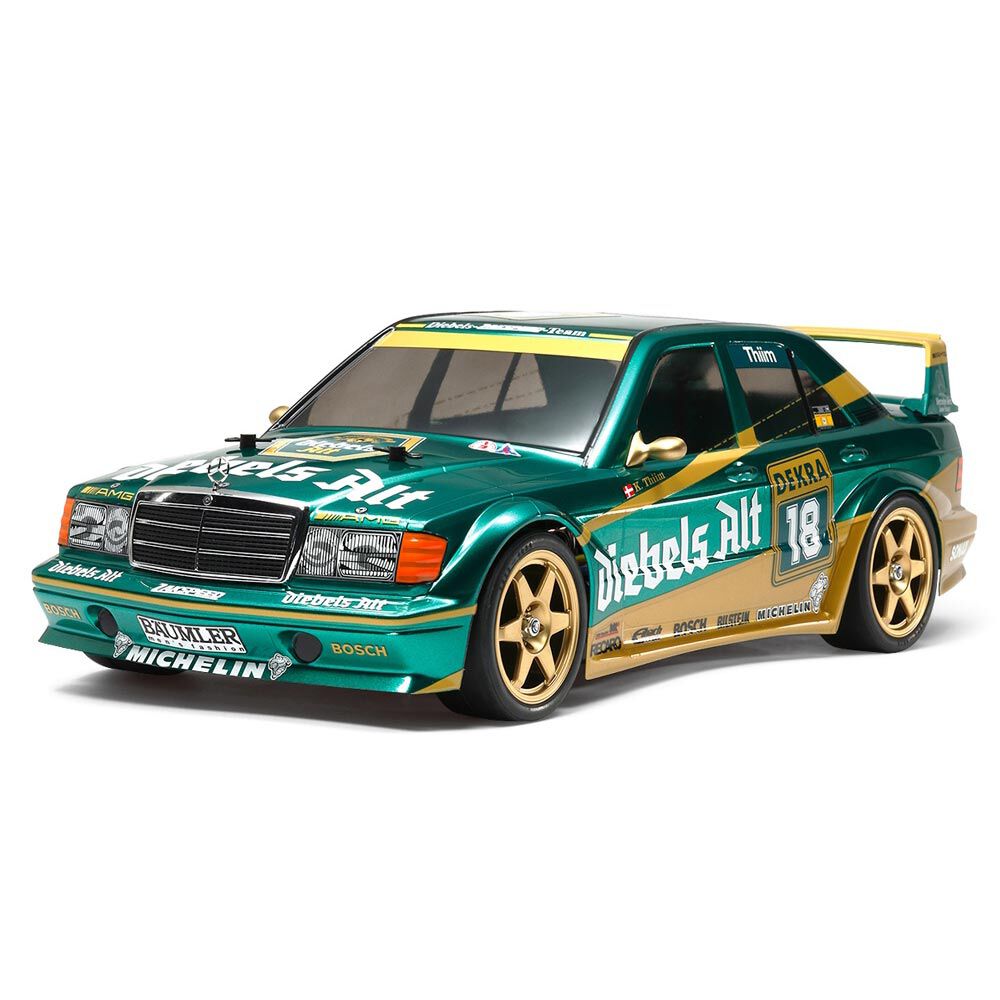 Tamiya 1:10 Mercedes 190E 2.5-16 Evo.II TT-01E 4x4 Brushed On-Road Touring Kit-TAM58638A