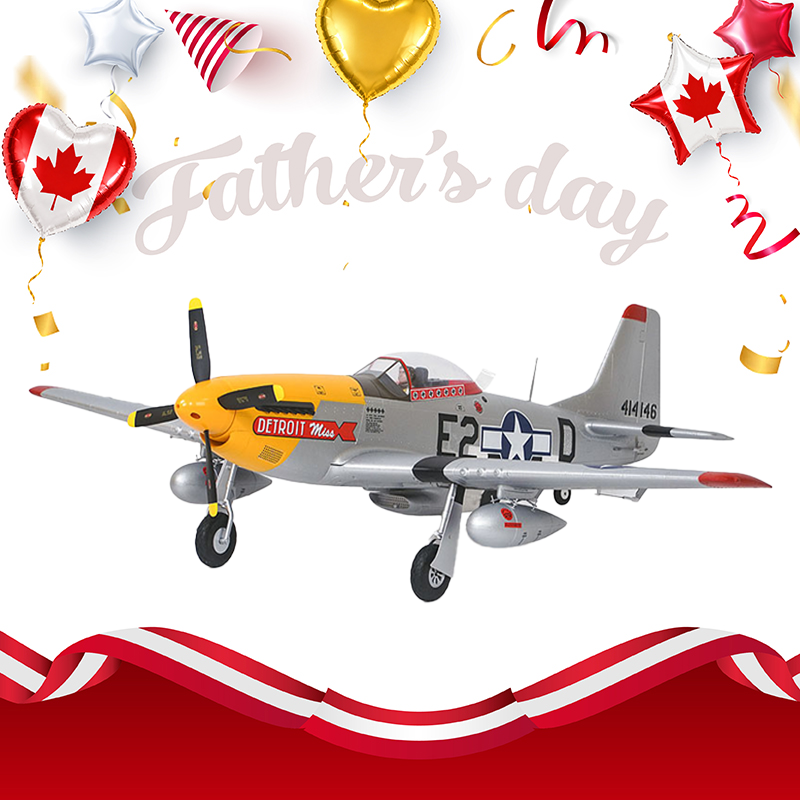 Arrows P-51 Mustang 1100mm PNP V2 "Detroit Miss"(Only Shipped to Canada)