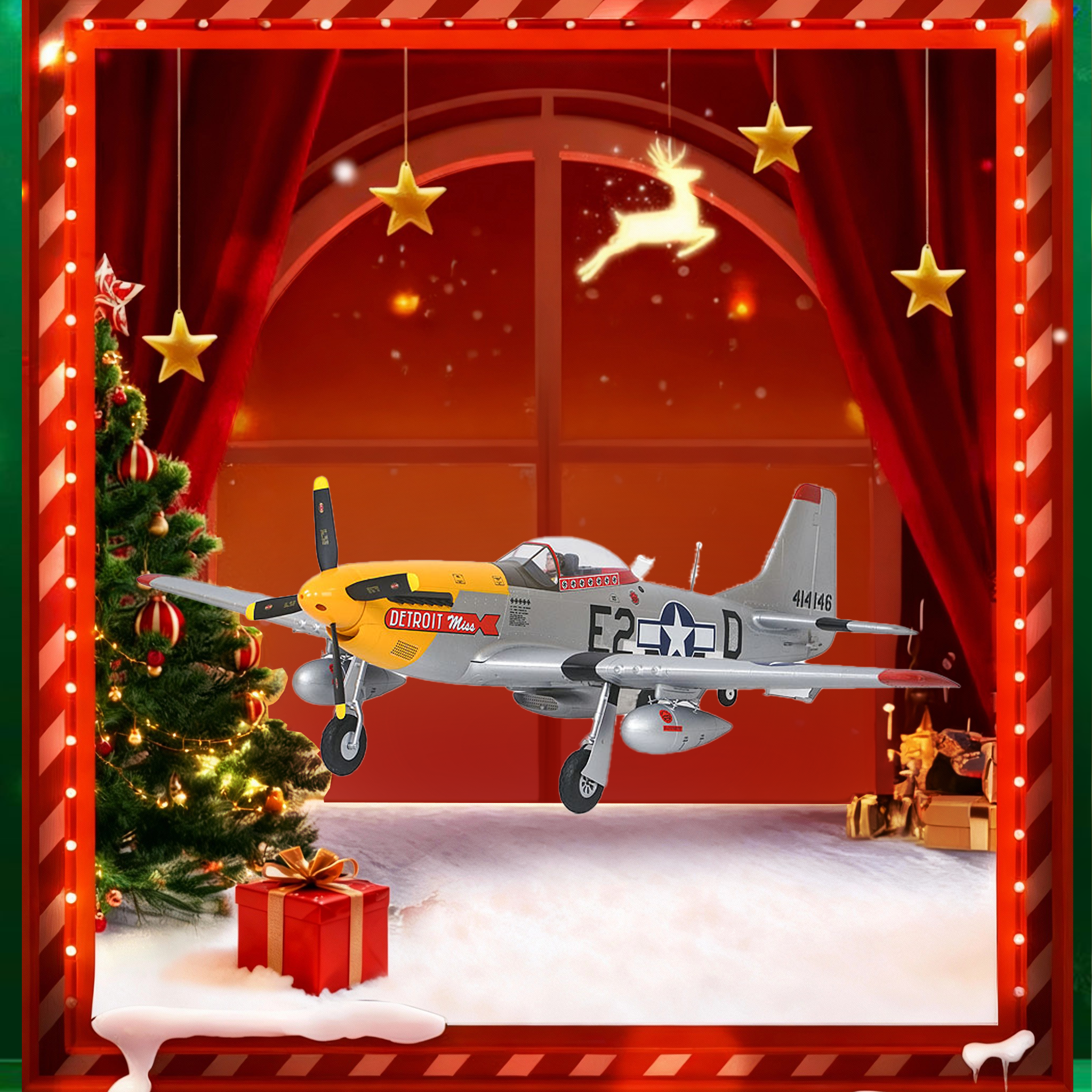 Arrows P-51 Mustang 1100mm PNP V2 "Detroit Miss"