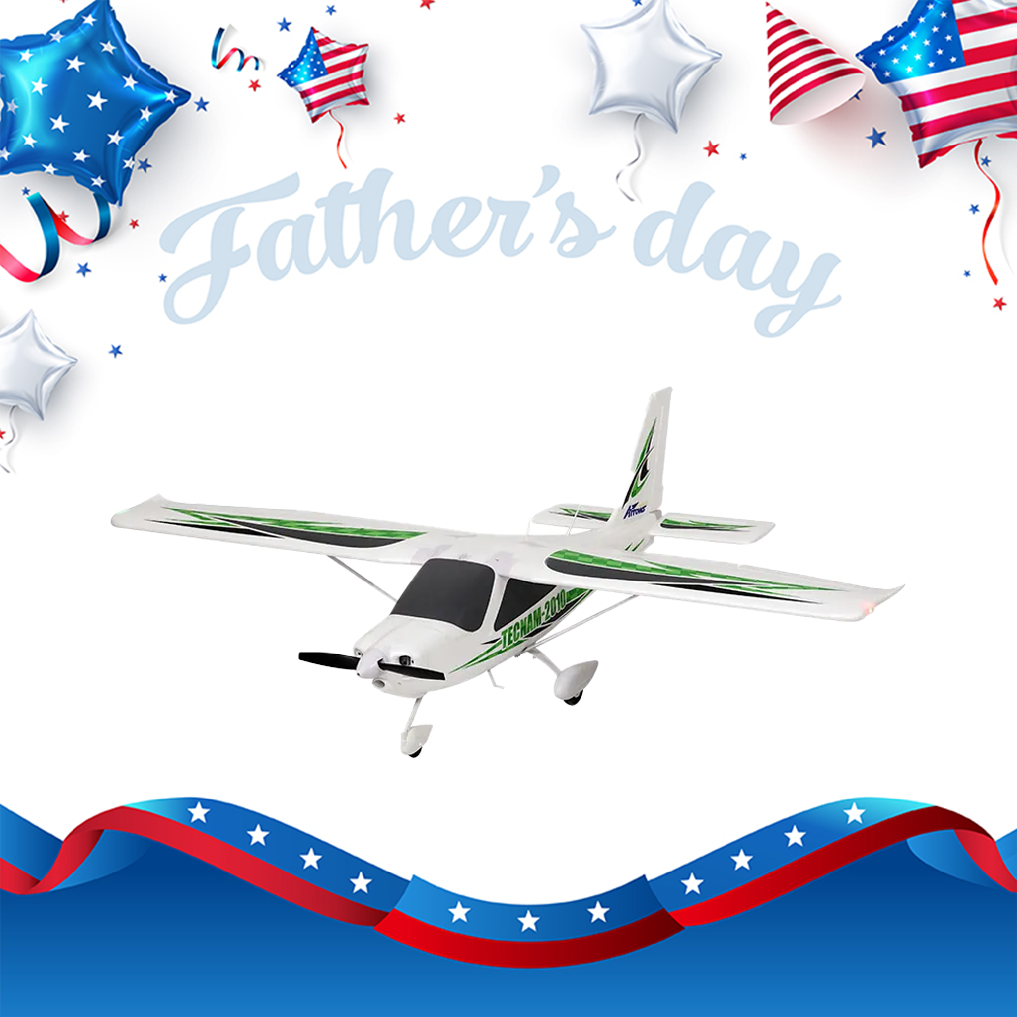 Arrows Tecnam-2010 1450mm PNP with Vector Flight Stabilization System Plus Floats